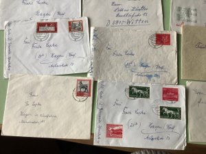 German Democratic Republic 12  postal stamps covers Ref A1665