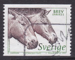 Sweden -1997 Wildlife Horses -used -Brev (5Kr)