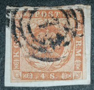 Denmark 4s 1854