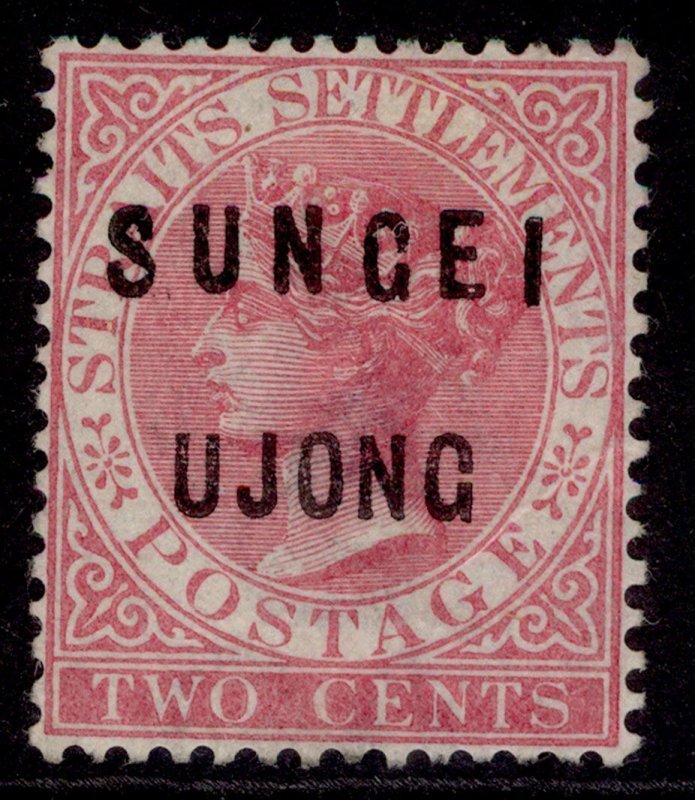 MALAYSIA - Sungei Ujong QV SG33, 2c pale rose, UNUSED. Cat £140.