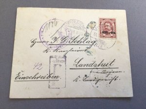 Luxembourg 1916 to Landshut Germany  postal cover  62593