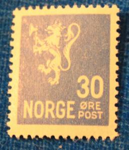 NORWAY MINT NEVER HINGED LION RAMPANT STAMPS SCOTT # 122