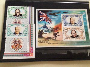 Sir Winston Churchill Grenada mint never hinged stamps A13498