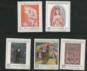 Czechoslovakia Scott 1711-15 MNH** Art set