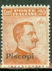 GQ: Italy Piscopi 5 mint CV $65