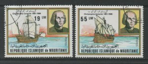 Thematic Stamps Transports - MAURITANIA 1981 COLUMBUS/SHIPS 709/10 2v used