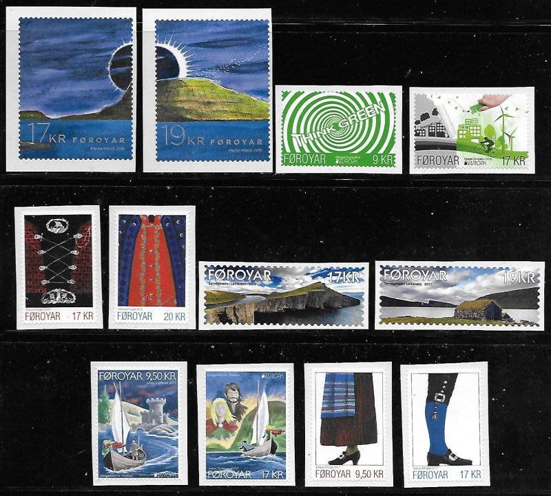 Faroe Islands MNH lot #2