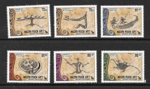 NEW ZEALAND SG3370/5 2012 MATAKI MAORI ROCK ART MNH