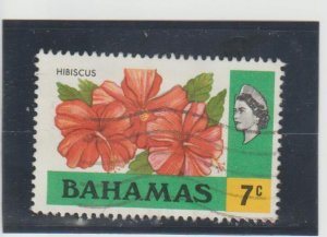 Bahamas  Scott#  319  Used  (1971 Hibiscus)