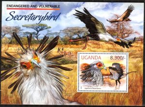 Uganda 2012 Birds S/S MNH