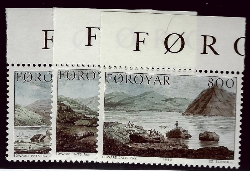 Faroe Islands SC#122-24 Mint VF SCV$6.50...Faroe Islands are Magical!