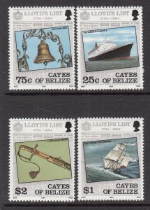 Belize Cayes of Belize 10-13 MNH VF