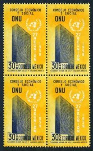 Mexico 906 block/4,MNH.Mi 1085. Meeting of UNESCO,1959.UN New York Headquarters.