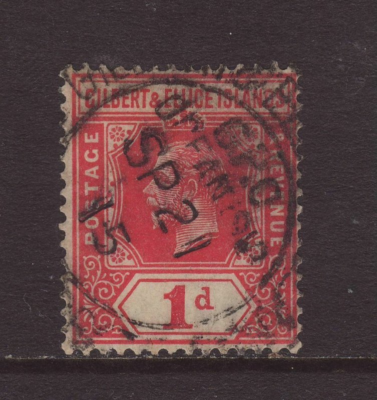 1915 Gilbert & Ellice Is 1d With Ocean Island CDS SG13a