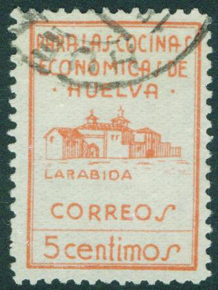 SPAIN Civil War 1936 HUELVA (Provincial Stamp) Galvez 330