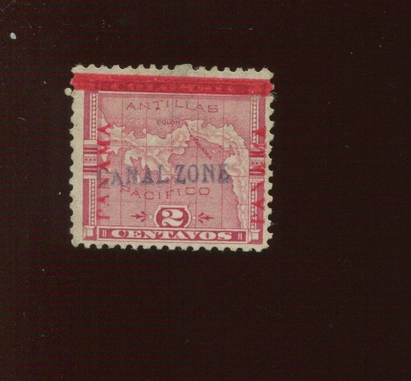 Canal Zone 1 Unused Stamp  with Crowe Cert  (Stock CZ1 Crowe  A1)