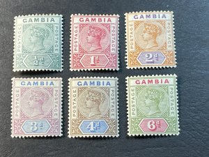 GAMBIA # 20-26-MINT/HINGED----PART SET----1898
