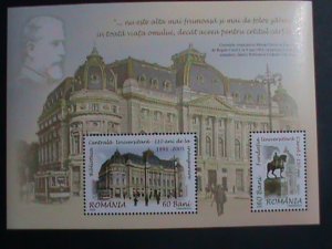 ​ROMANIA-2005-SC#4764 CENTRAL UNIVERSITY LIBRARY MNH LARGE  S/S-VERY FINE RARE