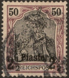 Germany 1900 Turkey Reichspost Germania Mi18I Used 2 1/2P 50pf 105519