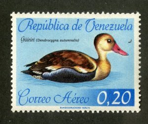 VENEZUELA C812 MNH BIN .60 BIRDS