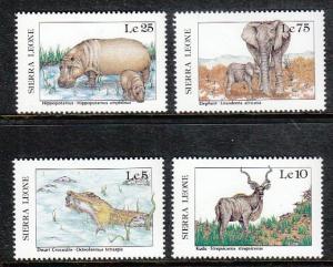 Sierra Leone Animals 915,916,918,921 MNH VF