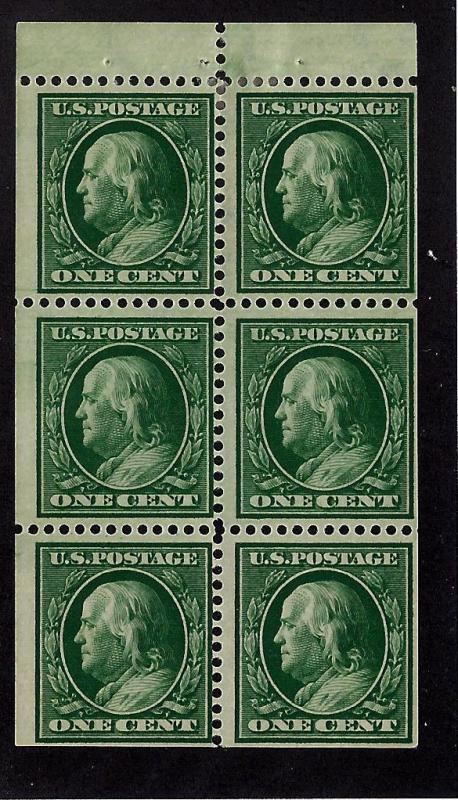 331a Mint,OG,LH... Booklet Pane... SCV $150.00