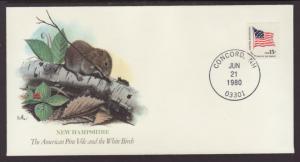 New Hampshire,Pine Vole 1980 Fleetwood Cover BIN