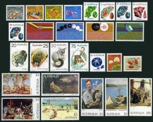 Australia 554-580,MNH. Definitive 1973-1984.Crabs,Minerals,Animals,Art.