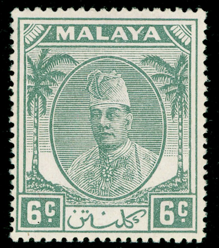 MALAYSIA - Kelantan SG66 6c grey NH MINT.