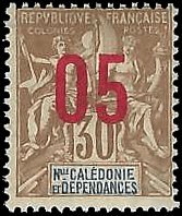 NEW CALEDONIA   #119 MH (1)