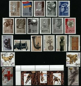 ARMENIA Postage Stamps Sheets Collection 1921-1922 MLH 1992-1996 MNH