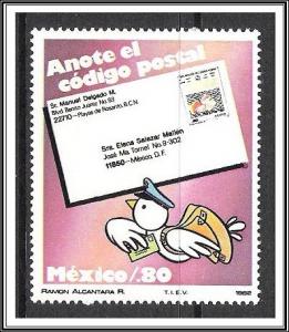 Mexico #1270 Zip Codes MNH