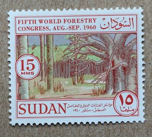 Sudan 1960 15m Forestry Congress, MNH. Scott 133, CV $0.30