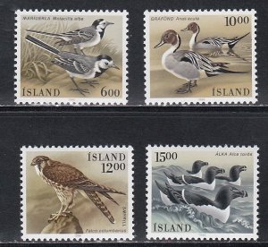 Iceland # 618-621, Birds. Mint NH, 1/2 Cat.