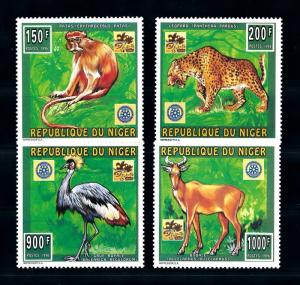 [76538] Niger 1996 World Jamboree Scouting Wild Life Leopard Rotary  MNH