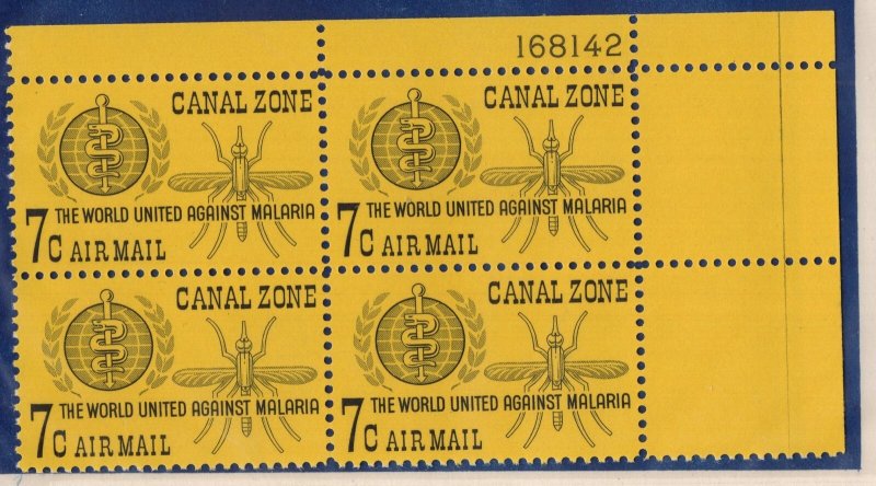 Canal Zone - C33 - Plate Block - Never Hinged