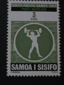 ​SAMOA-1969-SC# 312-4- 3RD PACIFIC GAMES-PORT MORESBY-PAPUA & NEW GUINEA MNH VF