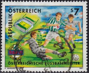 Austria - 1997 - Scott #1720 - used - Sport Football Soccer