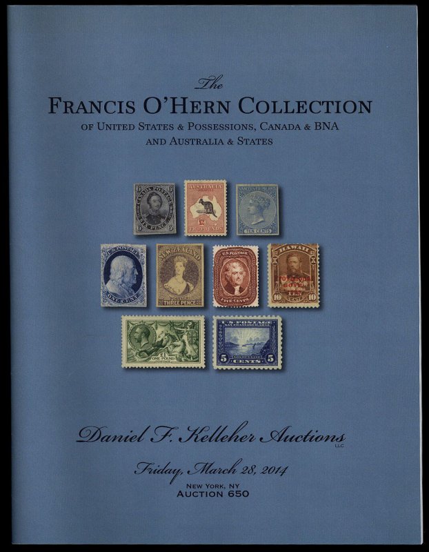 Kelleher catalog: Sale 650 The Francis O'Hern Collection March 28, 2014