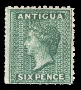 MOMEN: ANTIGUA SG #3 1862 NO WMK P14-16*11-12.5 UNUSED PF CERT £3,250 LOT #65277