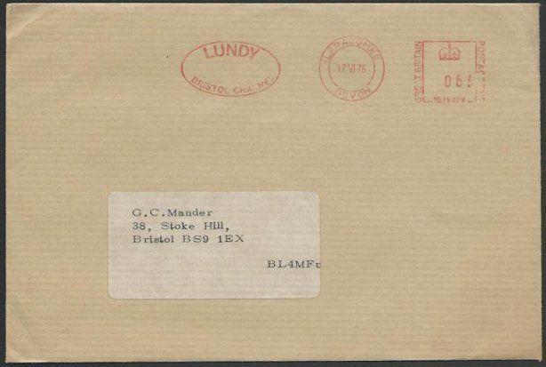 GB LUNDY 1976 cover, 7½p US Independence Bicentenary.....................10666