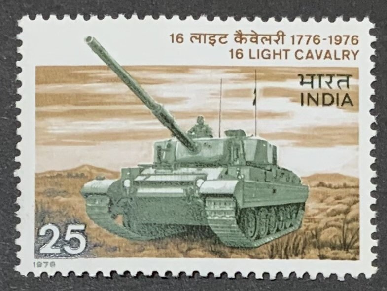 INDIA 1976 CAVALRY REGIMENT  SG801  UNMOUNTED  MINT