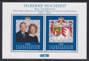 Liechtenstein # 985, Prince Hans-Adam & Princess Marie, NH, 1/2 Cat.