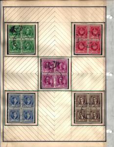 859-893 Mint and Used... Blocks of 4... (2) Complete Sets... SCV $196.60