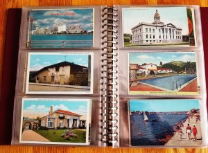 180 Vintage Post Cards in Post Card Binder(HP09)