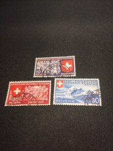 Switzerland 253-255 used