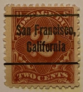 United States 1917-1931 Precancel Postage Due 121 Mint Stamps Lot