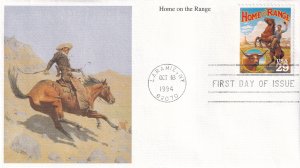 1994,Home on the Range, Mystic, FDC (E14493)