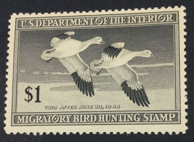 MOMEN: US STAMPS #RW14 DUCK MINT OG NH LOT #44765