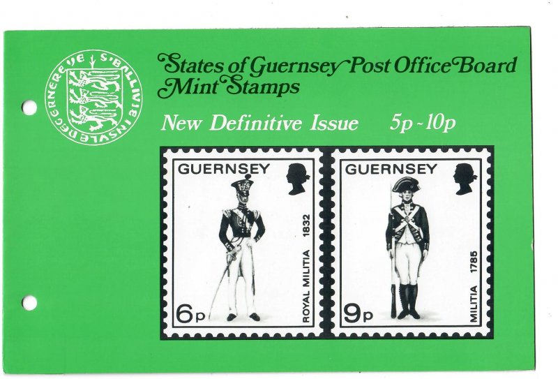 GUERNSEY 1965 2nd DEFINITIVE ISSUE IN 3 PRESENTATION PACKS